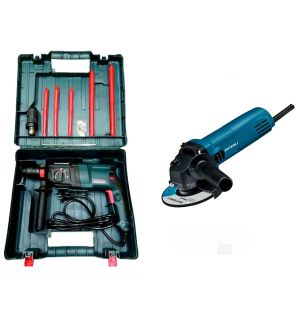 Перфоратор Shtenli 1120P (1120 Вт) со съемной головой + Угловая шлифмашина Shtenli GA 7050, круг 125