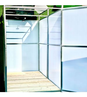 Душ Дачный Л1Т с тамбуром, поликарбонат