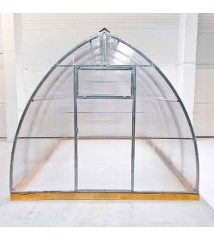 Теплица «Капелька» с крабовым соединением + лента для крепления поликарбоната