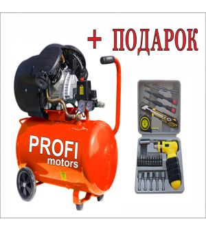 Компрессор PROFI MOTORS 110-2 BELT PRO (110 л, 2,5 кВт)