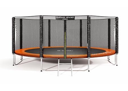 Батут Atlas Sport 435 см усиленные опоры