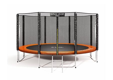 Батут Atlas Sport 374 см усиленные опоры